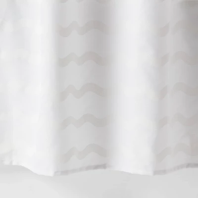 Wave Kids' Shower Curtain White - Pillowfort™ - Image 3