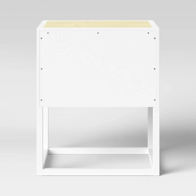 Wood Kids' Nightstand Knock Down White/Natural - Pillowfort™ - Image 3