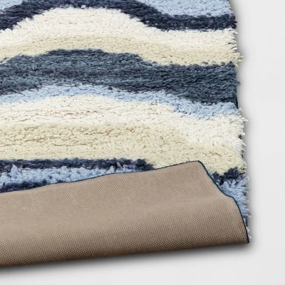 Waves Area Kids' Rug Blue/Green - Pillowfort™ - Image 3