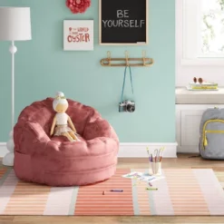 Kids' Rug Pink/Orange - Pillowfort™