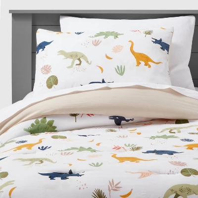 Dinosaur Cotton Kids' Comforter Set - Pillowfort™ - Image 5