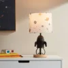 Spaceship Figural Kids' Table Lamp Black - Pillowfort™