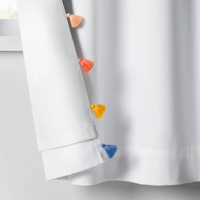 Blackout Tassel Kids' Curtain Panel - Pillowfort™ - Image 3