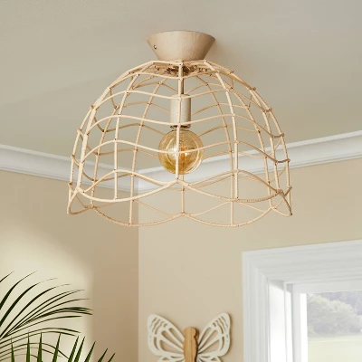 Rattan Kids' Pendant Natural - Pillowfort™ - Image 2