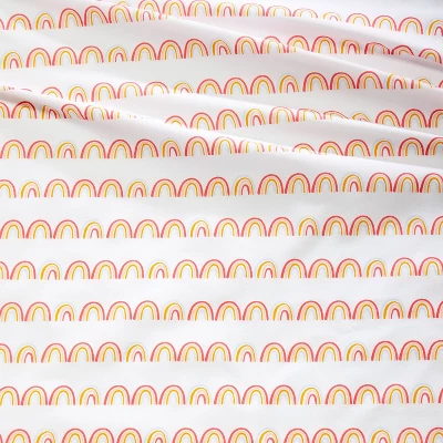 Rainbow Scallop Cotton Kids' Sheet Set - Pillowfort™ - Image 3