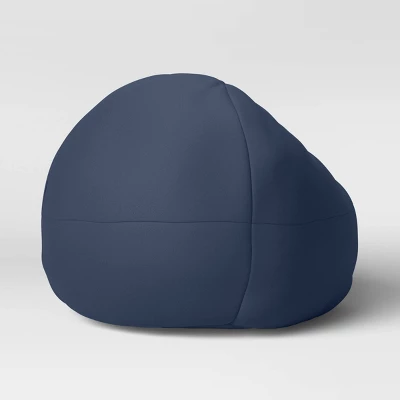 Canvas Kids' Bean Bag Navy - Pillowfort™ - Image 3