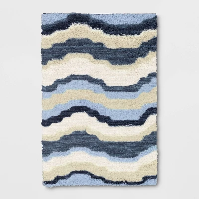 Waves Area Kids' Rug Blue/Green - Pillowfort™ - Image 4