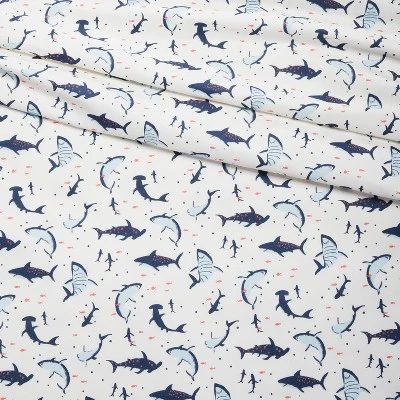 Shark Microfiber Kids' Sheet Set - Pillowfort™ - Image 3
