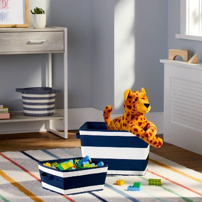 Canvas Striped Kids' Bin - Pillowfort™ - Image 5