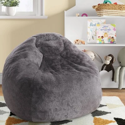 Fuzzy Fur Kids’ Bean Bag - Pillowfort™