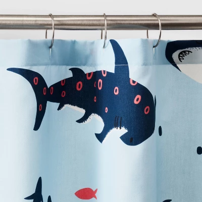 Shark Kids' Shower Curtain - Pillowfort™ - Image 2