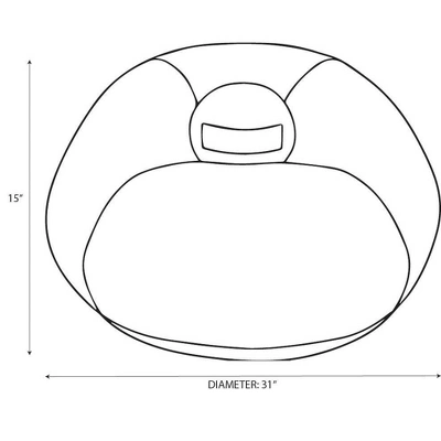 Fuzzy Fur Kids’ Bean Bag - Pillowfort™ - Image 5