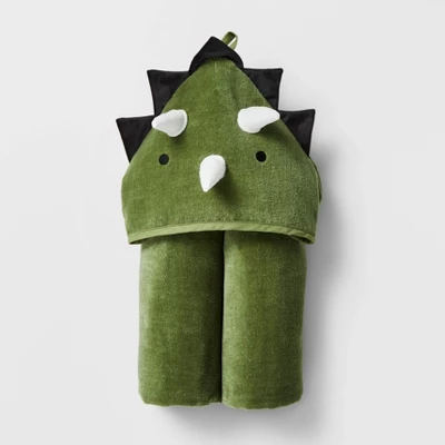 25"x50" Dinosaur Kids' Hooded Towel - Pillowfort™ - Image 3