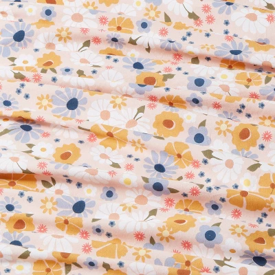 Vintage Floral Print Cotton Kids' Sheet Set - Pillowfort™ - Image 3