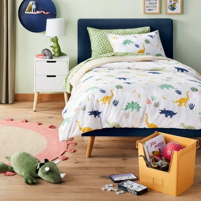 Dinosaur Cotton Kids' Comforter Set - Pillowfort™ - Image 4