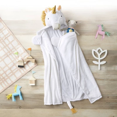 Unicorn Kids' Hooded Blanket - Pillowfort™ - Image 2